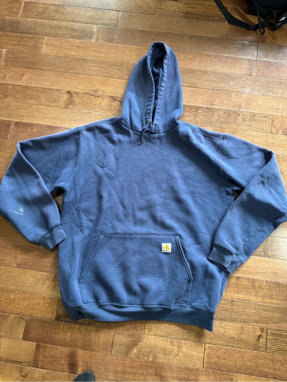 Carhartt Navy Pullover Hooded Sweatshirt size L